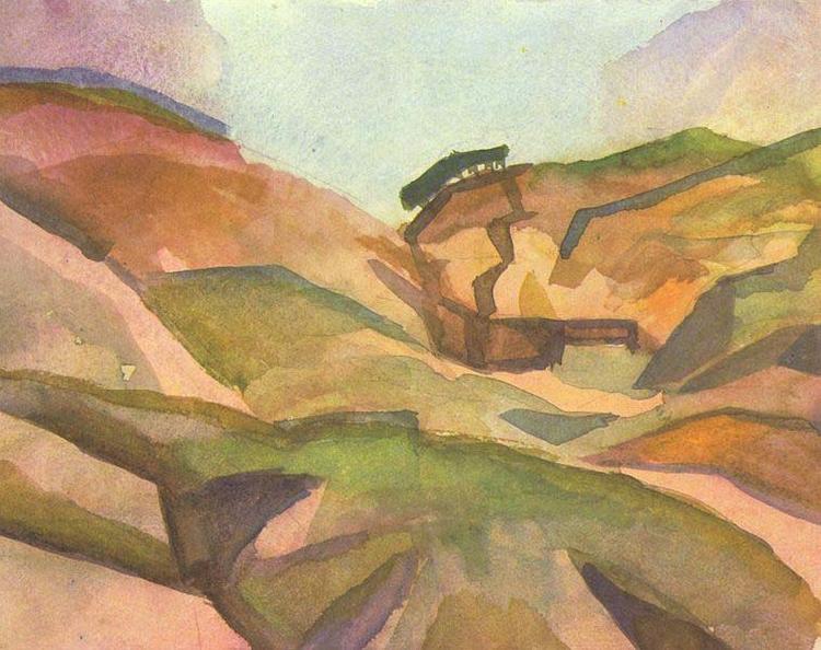 August Macke Schlucht oil painting picture